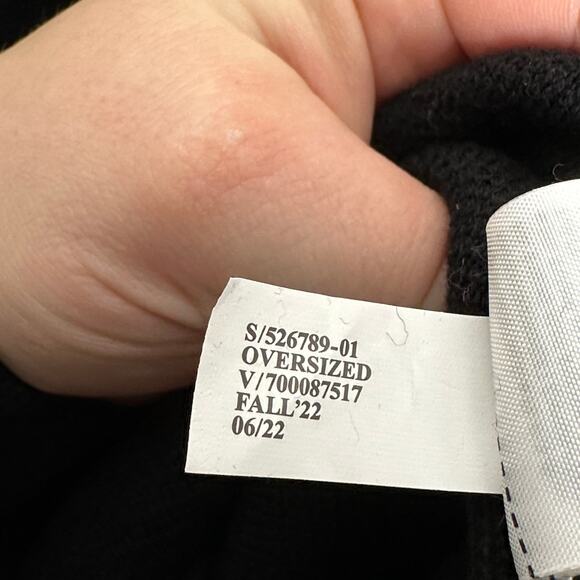 BANANA REPUBLIC Mati Oversized Sweater Blazer Coatigan Cardigan Black {51} - Picture 6 of 6